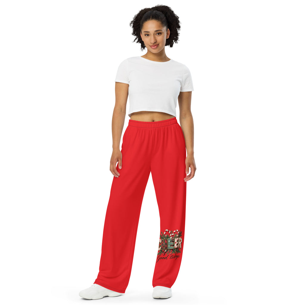 Christmas Cheer Lounge Pants Unisex Wide-Leg Pants